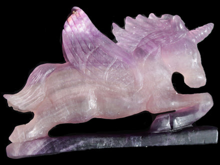 Fluorite hand-carved Unicorn 215*152*29mm 1500g in sunshine - Rocks and Things Store