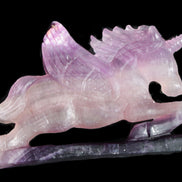 Fluorite hand-carved Unicorn 215*152*29mm 1500g in sunshine - Rocks and Things Store