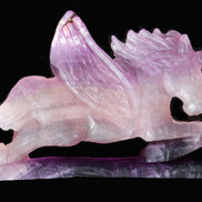 Fluorite hand-carved Unicorn 215*152*29mm 1500g in sunshine - Rocks and Things Store