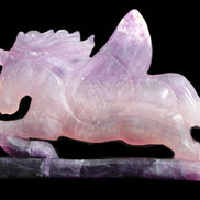Fluorite hand-carved Unicorn 215*152*29mm 1500g in sunshine - Rocks and Things Store