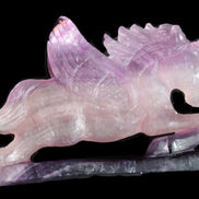Fluorite hand-carved Unicorn 215*152*29mm 1500g in sunshine - Rocks and Things Store