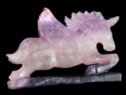 Fluorite hand-carved Unicorn 215*152*29mm 1500g in sunshine - Rocks and Things Store