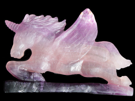 Fluorite hand-carved Unicorn 215*152*29mm 1500g in sunshine - Rocks and Things Store