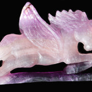 Fluorite hand-carved Unicorn 215*152*29mm 1500g in sunshine - Rocks and Things Store