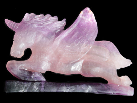 Fluorite hand-carved Unicorn 215*152*29mm 1500g in sunshine - Rocks and Things Store