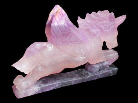 Fluorite hand-carved Unicorn 215*152*29mm 1500g in sunshine - Rocks and Things Store