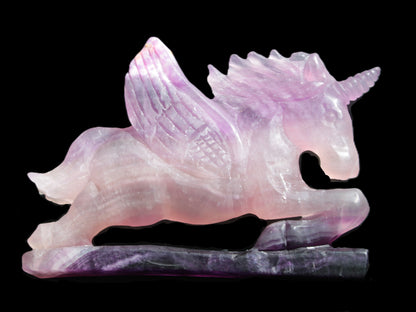 Fluorite hand-carved Unicorn 215*152*29mm 1500g