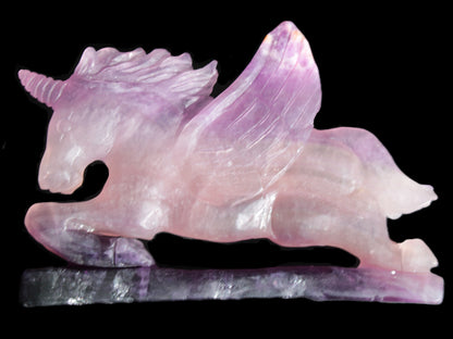 Fluorite hand-carved Unicorn 215*152*29mm 1500g