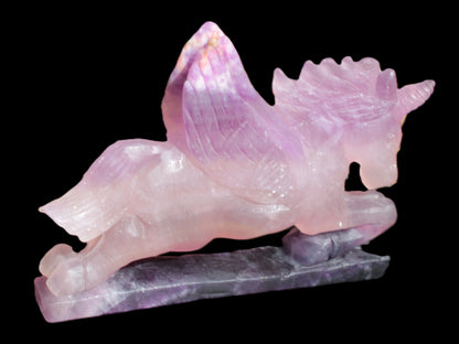 Fluorite hand-carved Unicorn 215*152*29mm 1500g