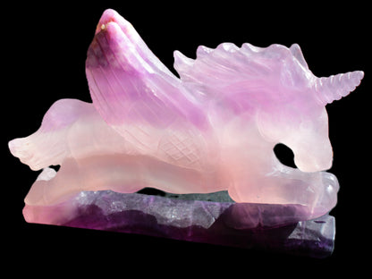 Fluorite hand-carved Unicorn 215*152*29mm 1500g