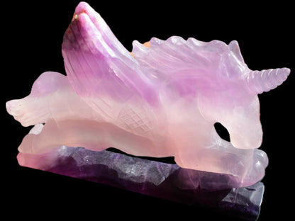 Fluorite hand-carved Unicorn 215*152*29mm 1500g