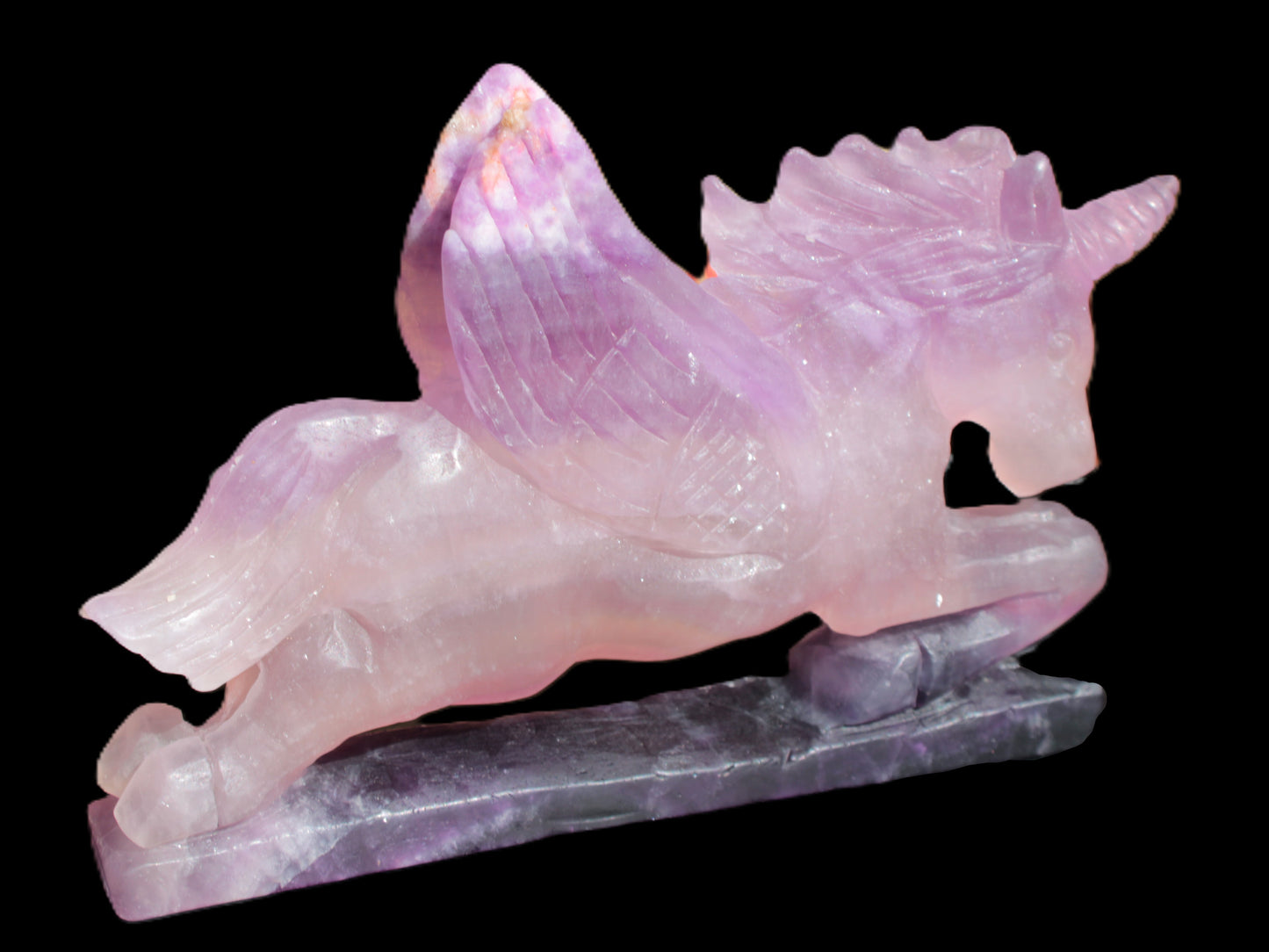 Fluorite hand-carved Unicorn 215*152*29mm 1500g