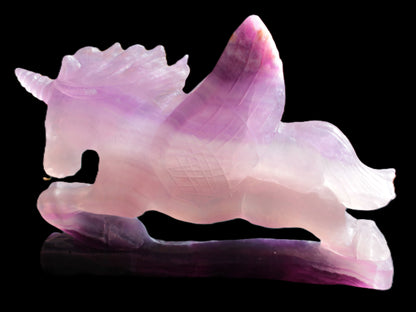 Fluorite hand-carved Unicorn 215*152*29mm 1500g