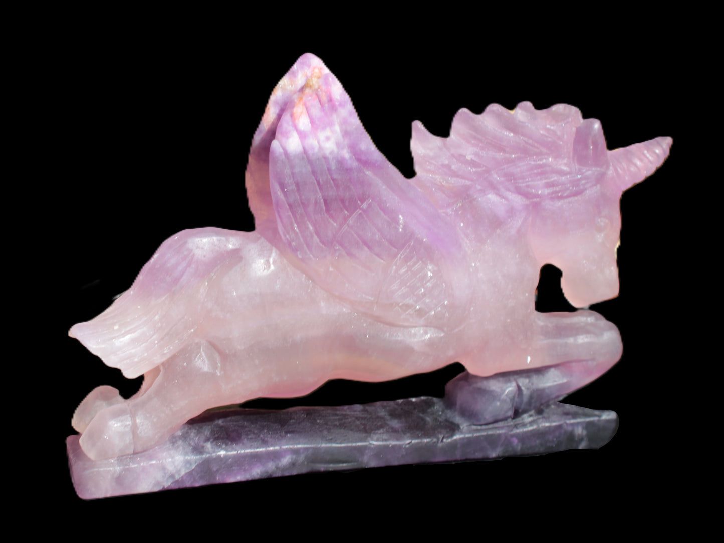 Fluorite hand-carved Unicorn 215*152*29mm 1500g