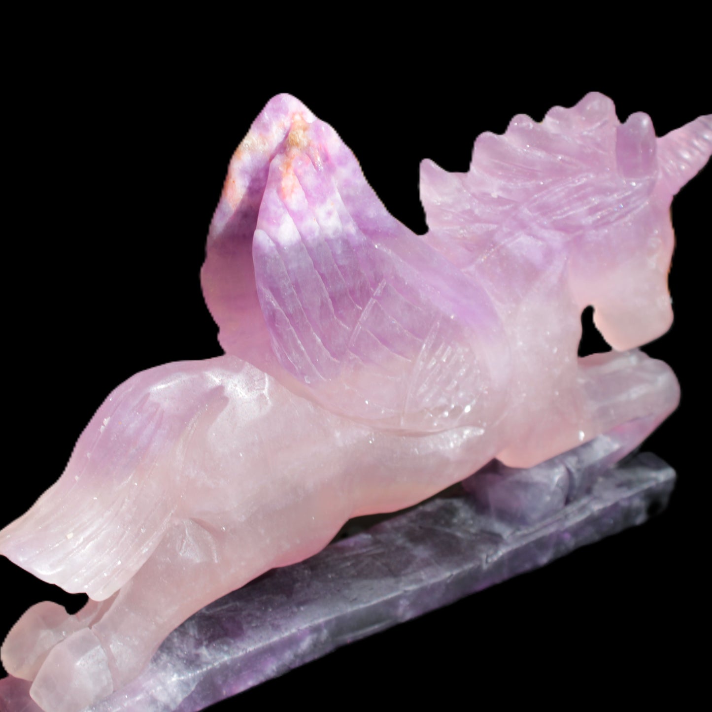 Fluorite hand-carved Unicorn 215*152*29mm 1500g