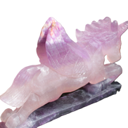 Fluorite hand-carved Unicorn 215*152*29mm 1500g in sunshine - Rocks and Things Store