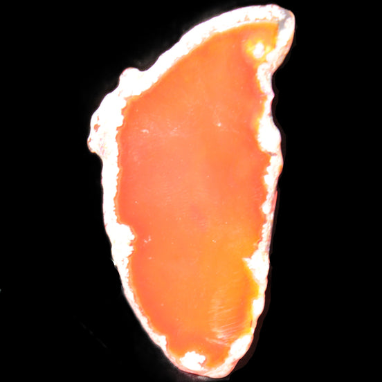 Burnt Orange Agate 75*5*38mm slice 24g in sunlight - Rocks and Things Store