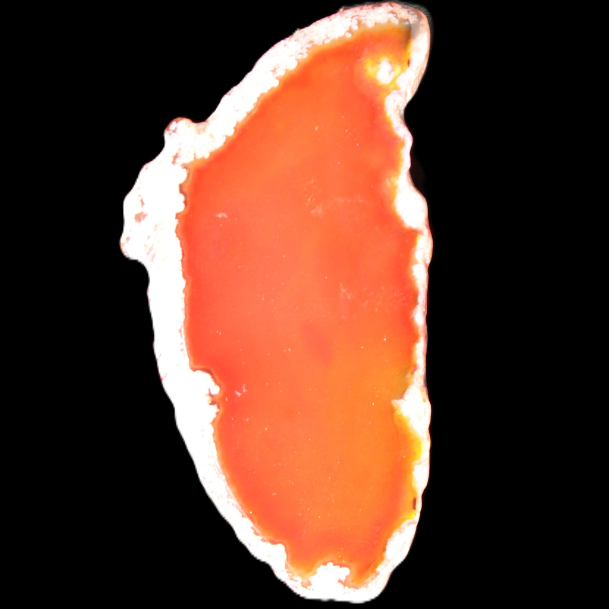 Burnt Orange Agate 75*5*38mm slice 24g Rocks and Things Store