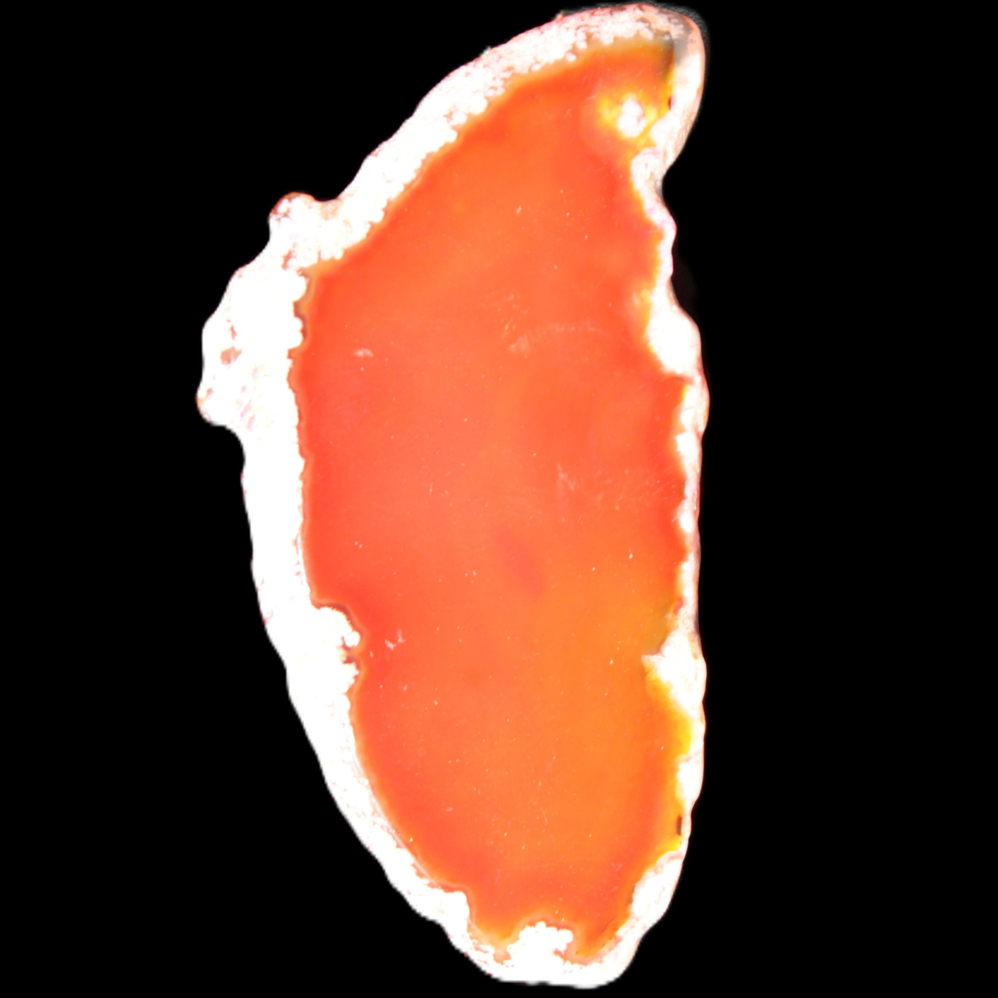 Burnt Orange Agate 75*5*38mm slice 24g Rocks and Things Store