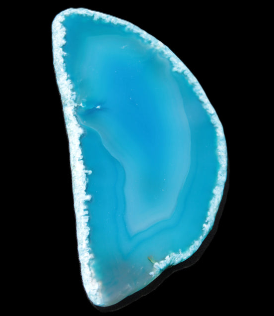 Blue Agate slice 69*5*38mm 24g Rocks and Things Store