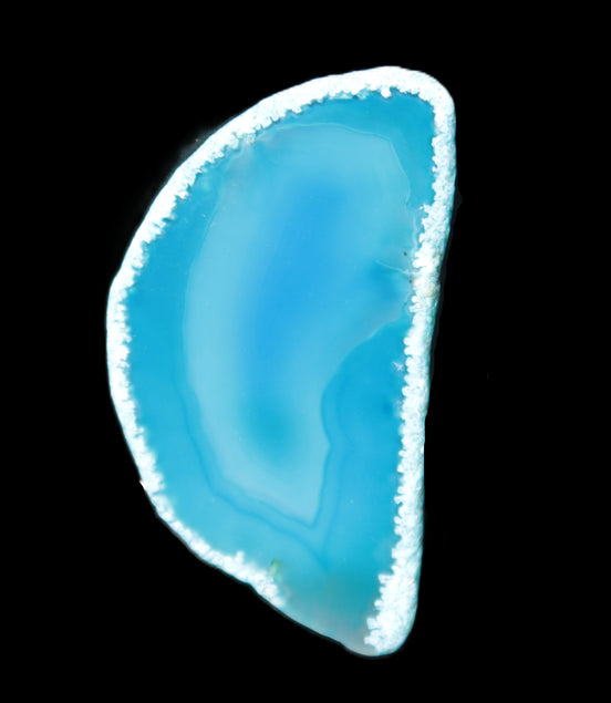 Blue Agate slice 69*5*38mm 24g Rocks and Things Store