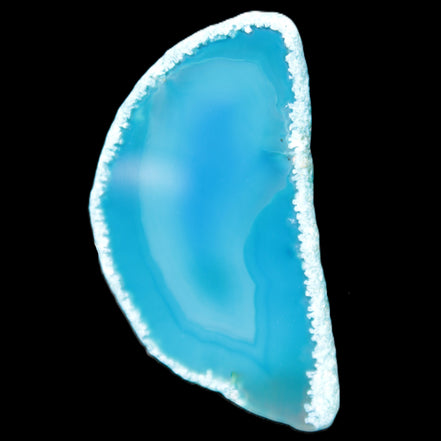 Blue Agate slice 69*5*38mm 24g Rocks and Things Store