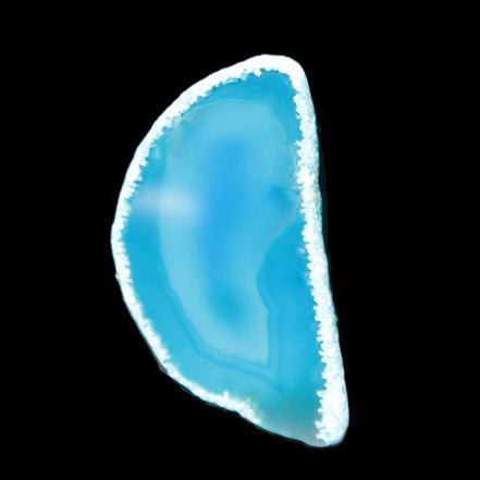 Blue Agate slice 69*5*38mm 24g Rocks and Things Store