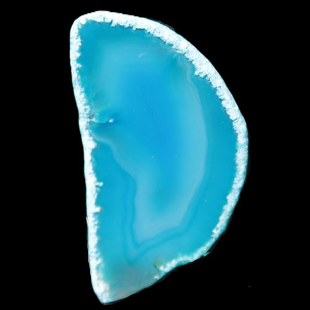 Blue Agate slice 69*5*38mm 24g Rocks and Things Store