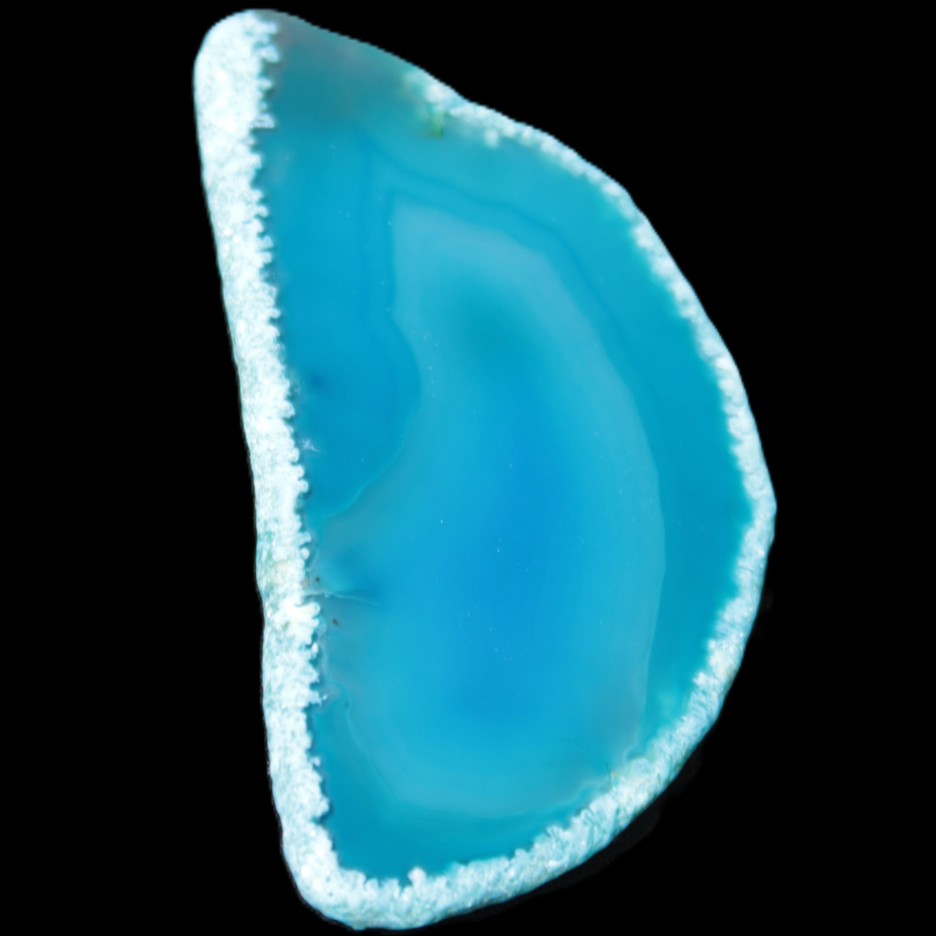 Blue Agate slice 69*5*38mm 24g Rocks and Things Store
