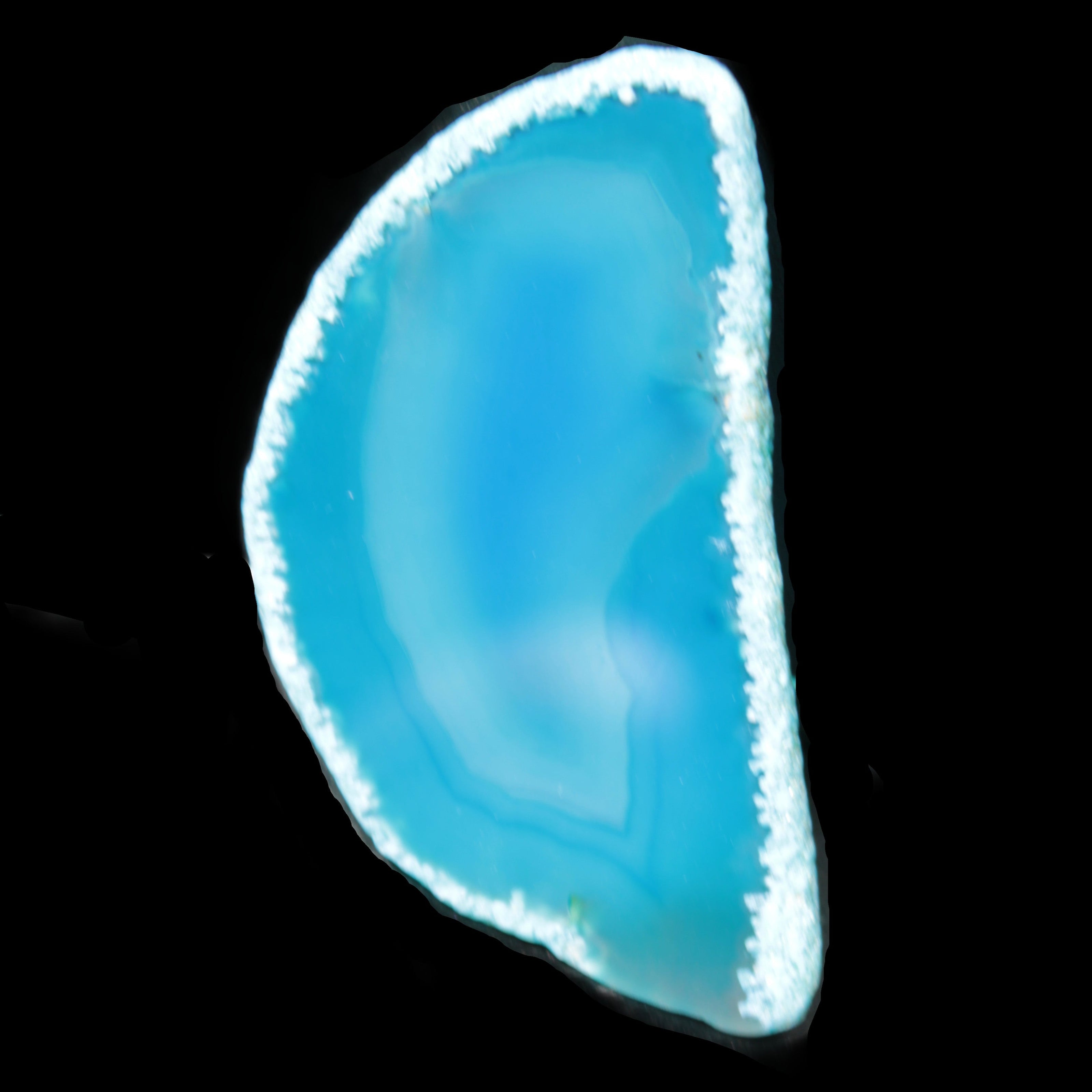 Blue Agate slice 69*5*38mm 24g Rocks and Things Store