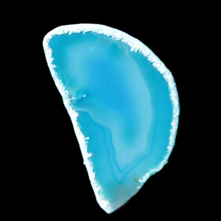 Blue Agate slice 69*5*38mm 24g Rocks and Things Store