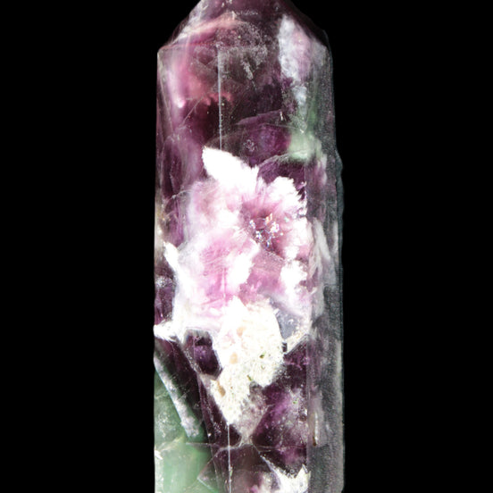 Feather Fluorite obelisk 100mm 178g in sunlight - Rocks and Things Store