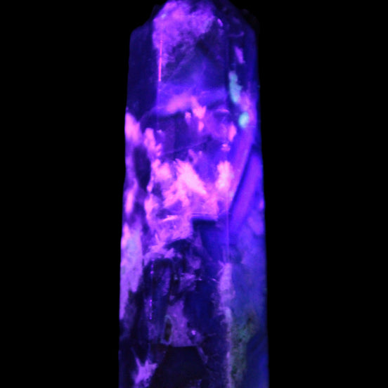 Feather Fluorite obelisk 100mm 178g in sunlight - Rocks and Things Store