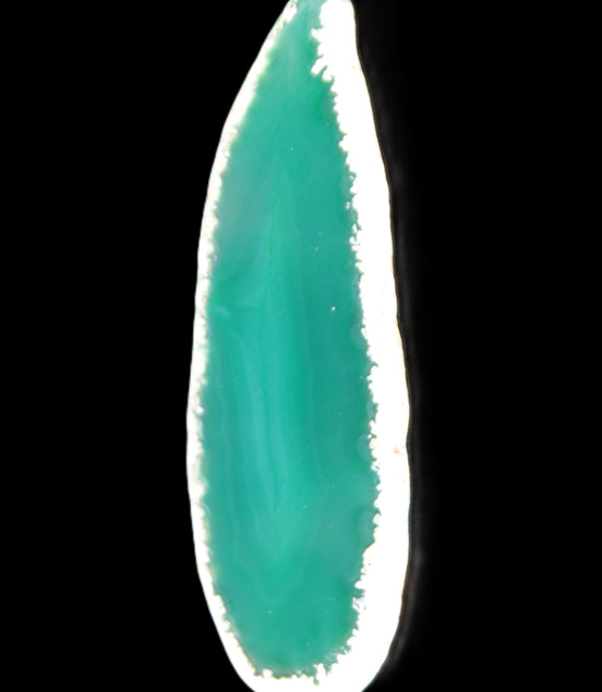 Green Agate 86*5*35mm slice 25.9g Rocks and Things Store