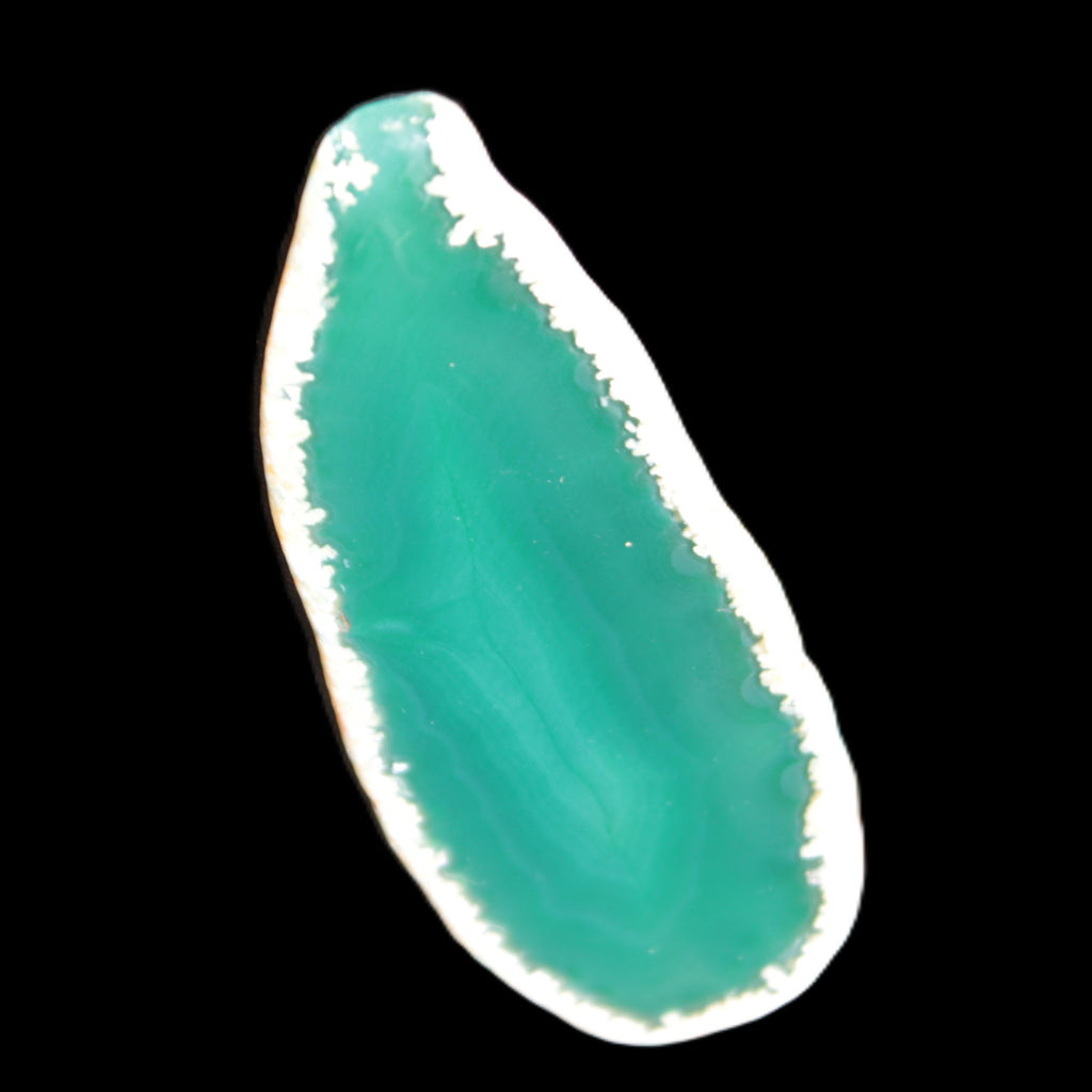 Green Agate 86*5*35mm slice 25.9g Rocks and Things Store