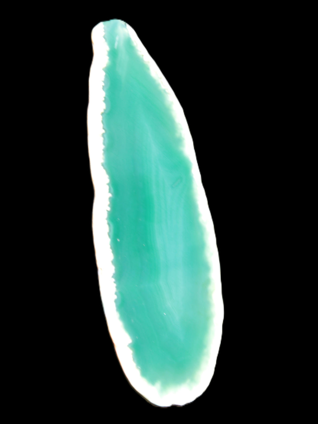 Green Agate 86*5*35mm slice 25.9g Rocks and Things Store