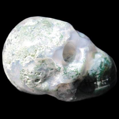 Moss Agate skull 47*30*32mm 57g Rocks and Things Store