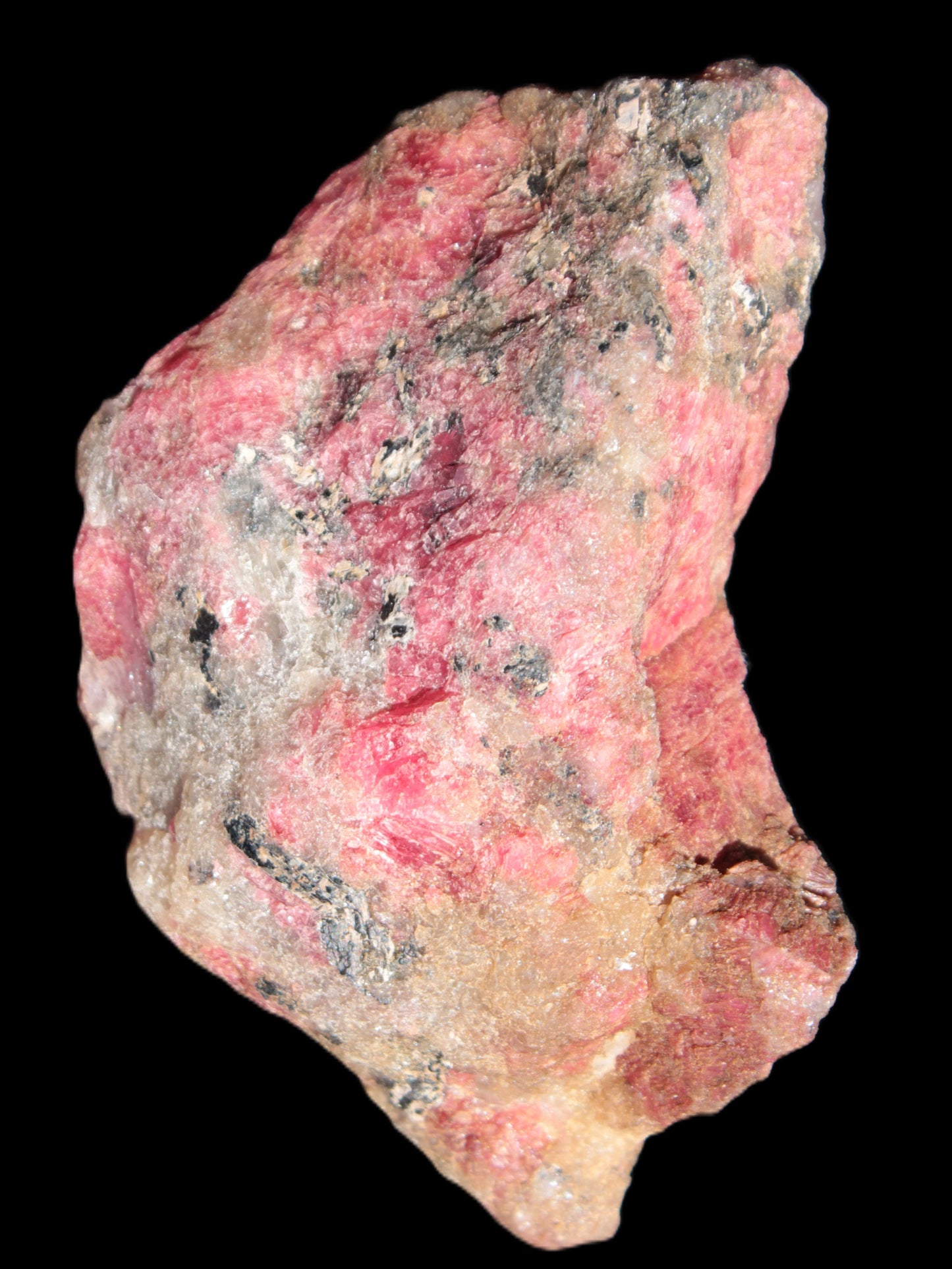 Natural Rhodonite specimen 120*81*50mm 700g in sunlight - Rocks and Things Store