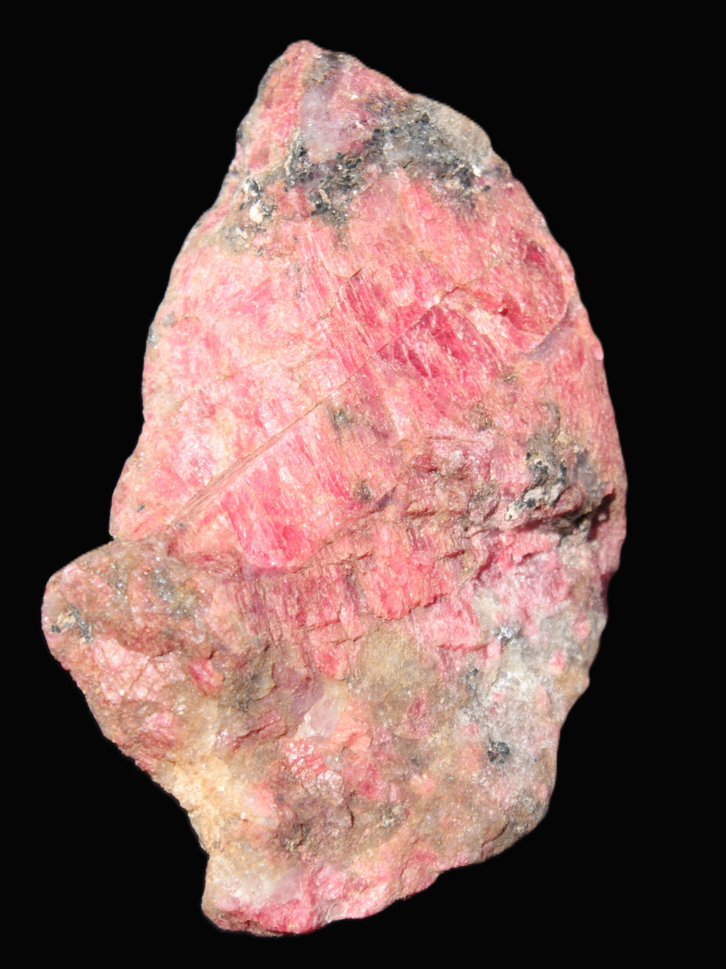 Natural Rhodonite specimen 120*81*50mm 700g in sunlight - Rocks and Things Store