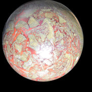 Huge Dragons Blood Stone sphere 164mm 7040g in sunlight