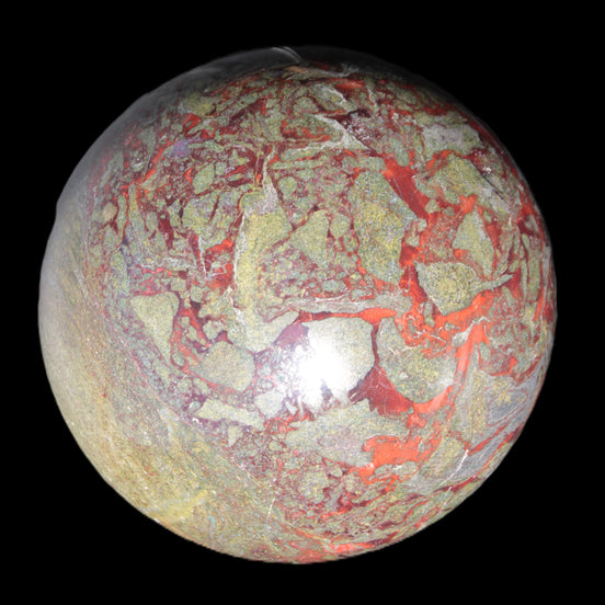 Huge Dragons Blood Stone sphere 164mm 7040g in sunlight