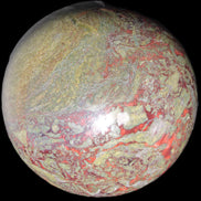 Huge Dragons Blood Stone sphere 164mm 7040g in sunlight