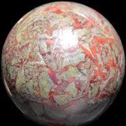 Huge Dragons Blood Stone sphere 164mm 7040g in sunlight