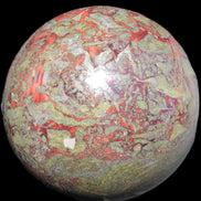 Huge Dragons Blood Stone sphere 164mm 7040g in sunlight