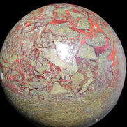 Huge Dragons Blood Stone sphere 164mm 7040g in sunlight