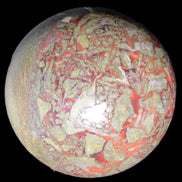 Huge Dragons Blood Stone sphere 164mm 7040g in sunlight