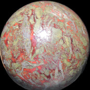 Huge Dragons Blood Stone sphere 164mm 7040g in sunlight
