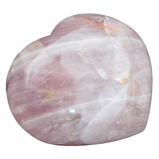 Big Rose Quartz heart 198*178*78mm 3840g in sunlight - Rocks and Things Store