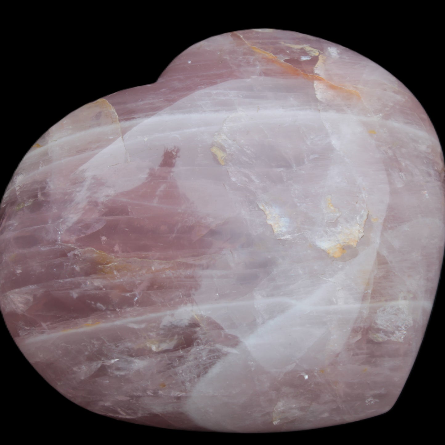 Big Rose Quartz heart 198*178*78mm 3840g