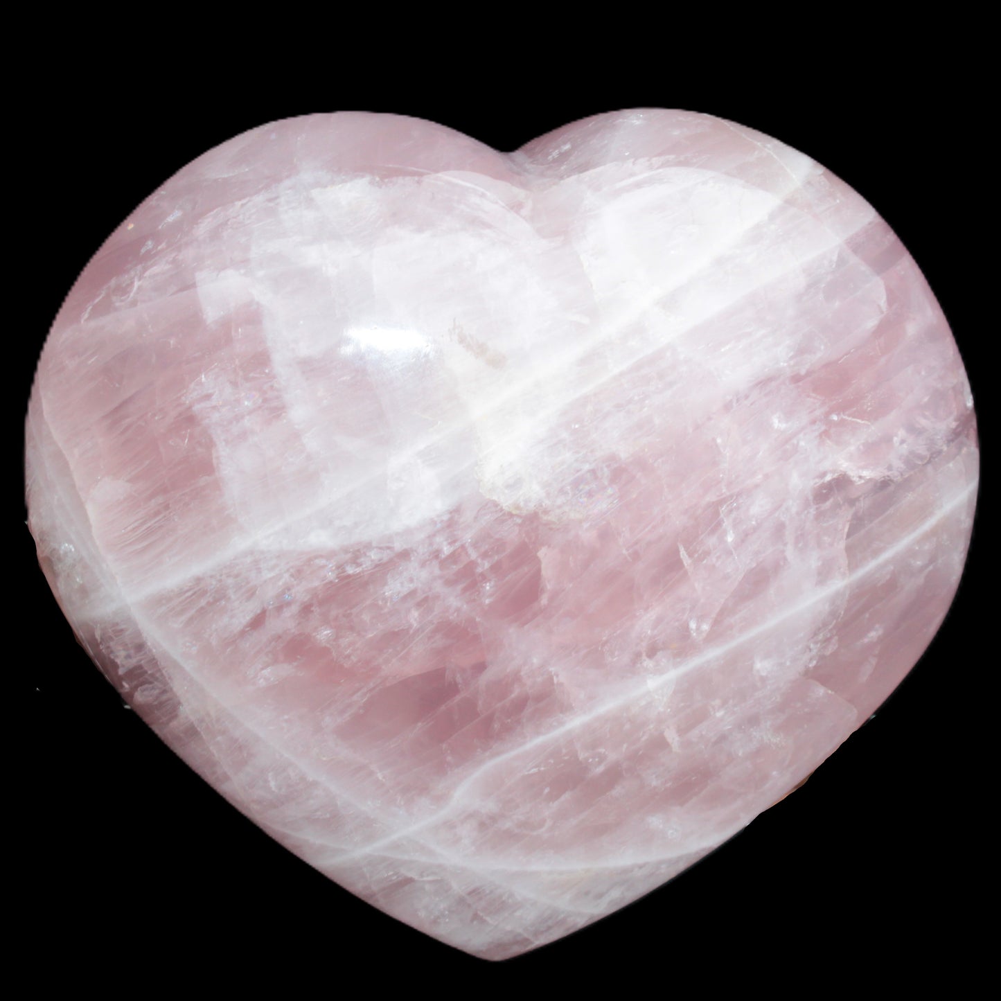 Big Rose Quartz heart 198*178*78mm 3840g